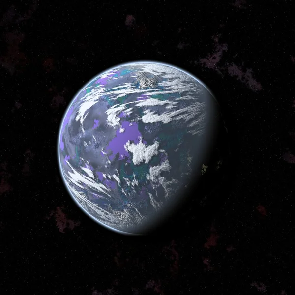 Planeta roxo — Fotografia de Stock