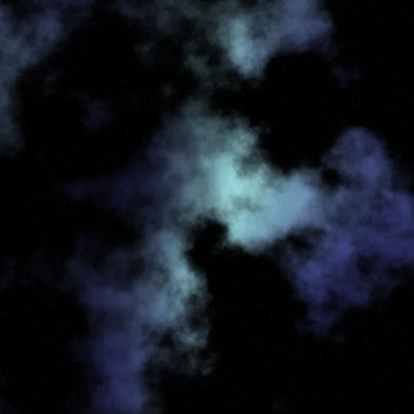 Хмарна і зоряна ніч — стокове фото