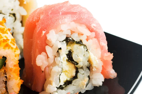 Sushi e rolos — Fotografia de Stock