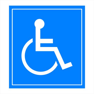 Handicap sign clipart