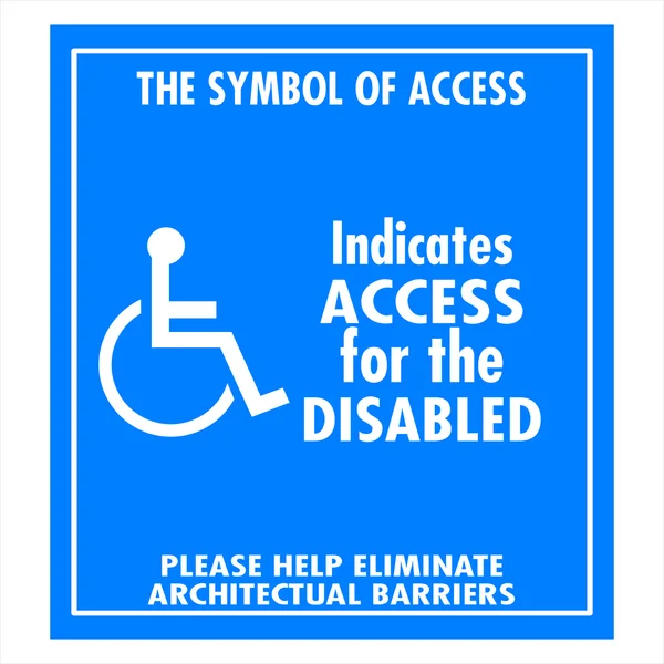 Handicap sign — Stock Photo, Image
