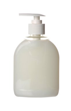 Plastic pump soap bottle clipart