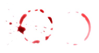 Red ring stain clipart