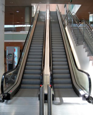 Double Escalator going up clipart