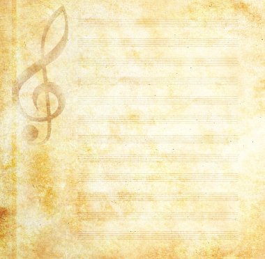 Grunge musical background clipart