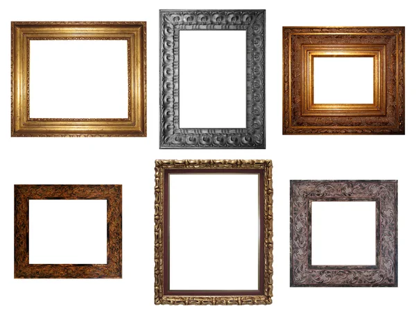 Decorative Empty Wall Picture Frames — Stock Photo, Image