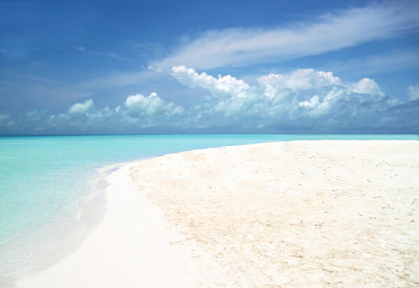 Красивый пляж в Карибском море
