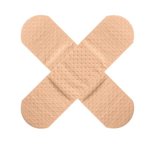 Crossed band aid plaster — Stock Photo, Image
