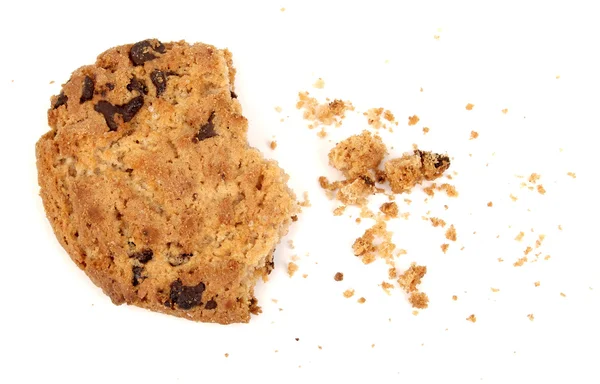 Broken chocolate chip cookie — Stock Photo, Image