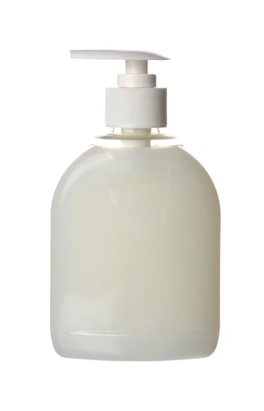 Пластиковая бутылка для мыла — стоковое фото