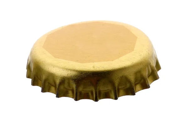 Golden bottle cap — Stock Photo, Image