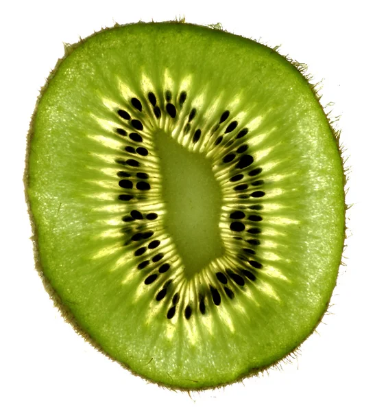Closeup slice of kiwi — Stock Photo, Image