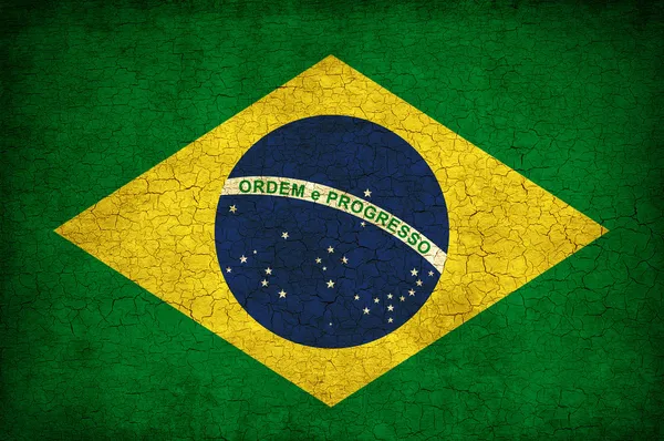 Brazil zászló — Stock Fotó