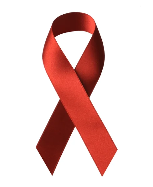爱滋病意识红丝带 — 图库照片
