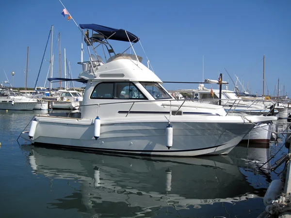 stock image Marina with docked yachts