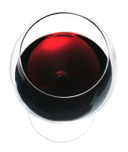 Glas rött vin Stockbild