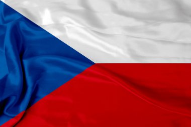 Satin Czech flag clipart