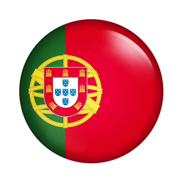 缎面葡萄牙国旗 — 图库照片