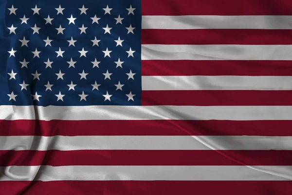 Bandera de satén USA — Foto de Stock