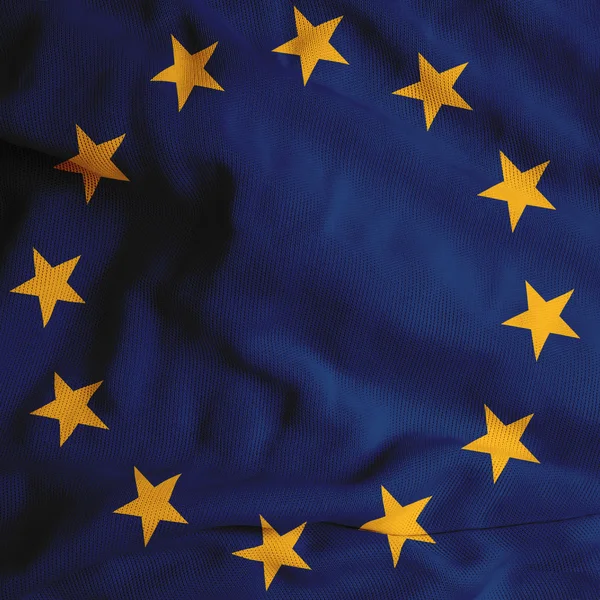 Satin Europa lippu — kuvapankkivalokuva