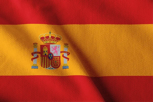 Spanska flaggan — Stockfoto
