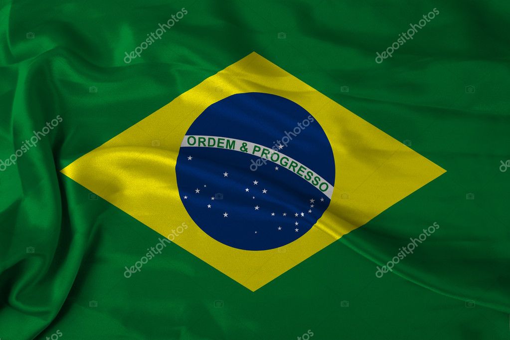 Satin Brazil flag — Stock Photo © gabyfotoart 1984498