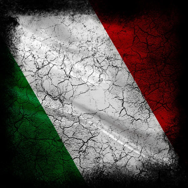 Bandera Grunge de Italia — Foto de Stock