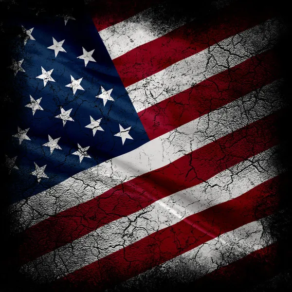 Grunge Estados Unidos da América Bandeira — Fotografia de Stock