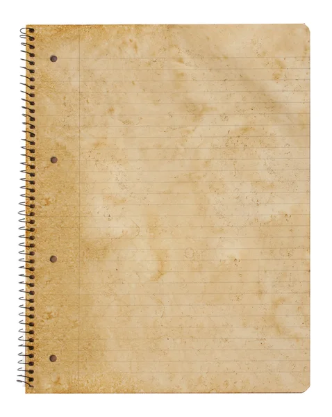 Grunge leeftijd notebook — Stockfoto