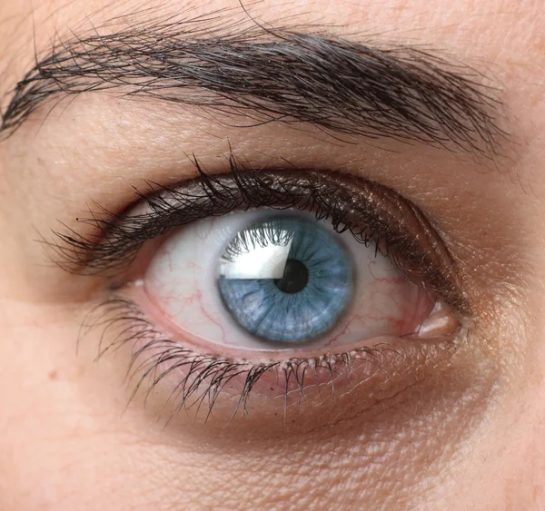 Blauwe geopende oog — Stockfoto