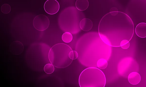 Glühende Kreise auf violettem Hintergrund — Stockfoto