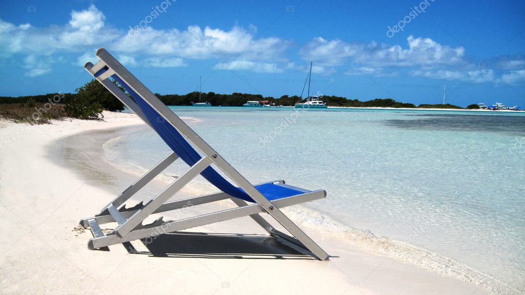 Chair in a Caribbean beach