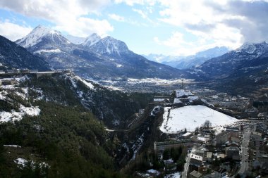 Fort in Briancon - Europe, France, Alps clipart