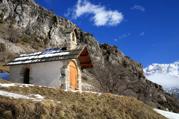 内瓦什吗?在法国阿尔卑斯山的老村庄 — 图库照片