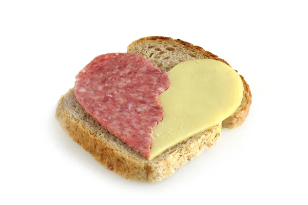Sandwich au coeur — Photo