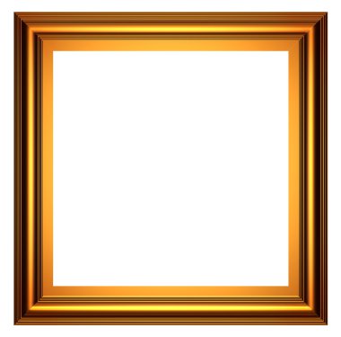 Square gold frame clipart