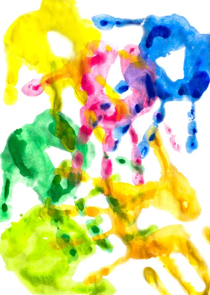 Farbstempel der Handfläche — Stockfoto