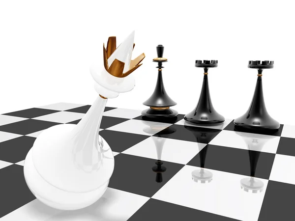 Šachy: mat — Stock fotografie