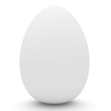Easter egg on white clipart
