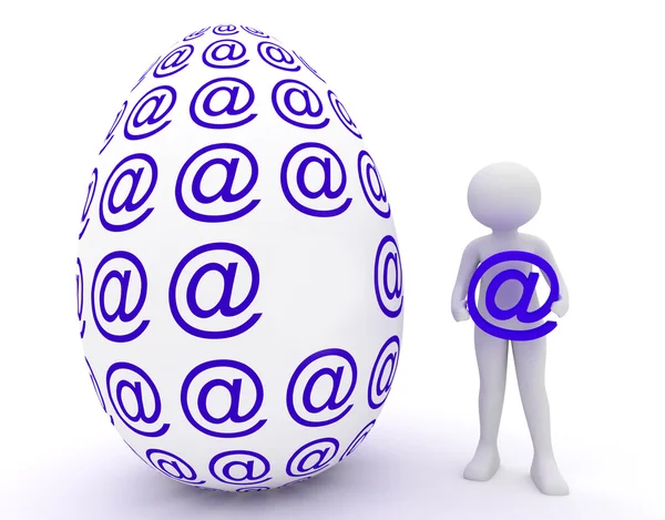 dişi ve Paskalya yumurtası içinde email
