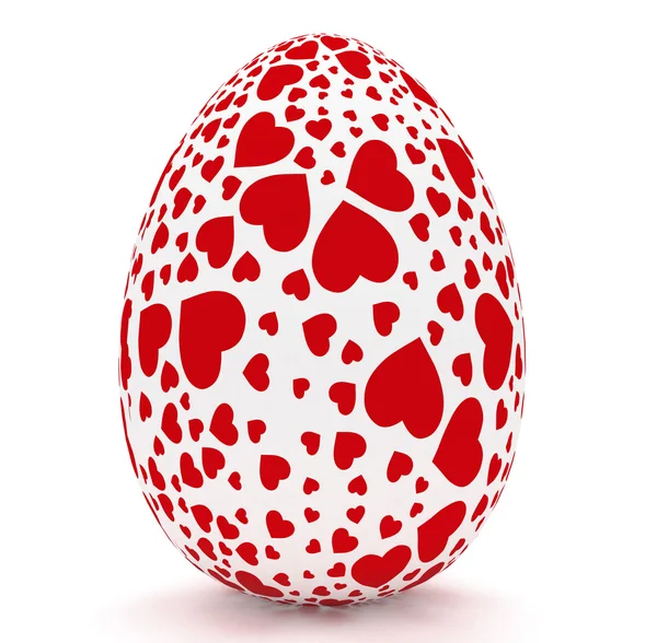 Húsvéti tojás a szív — Stock Fotó