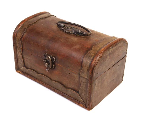 Antique rustic wooden box — Stock Photo, Image