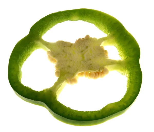 stock image Green piece bell pepper