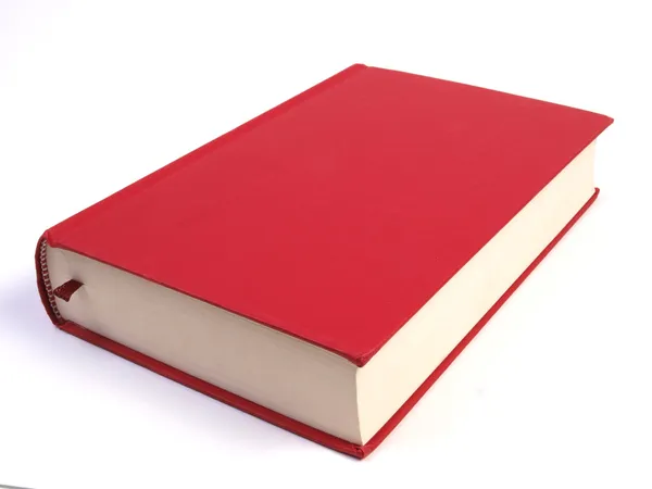 Libro rojo en blanco Imagen de stock