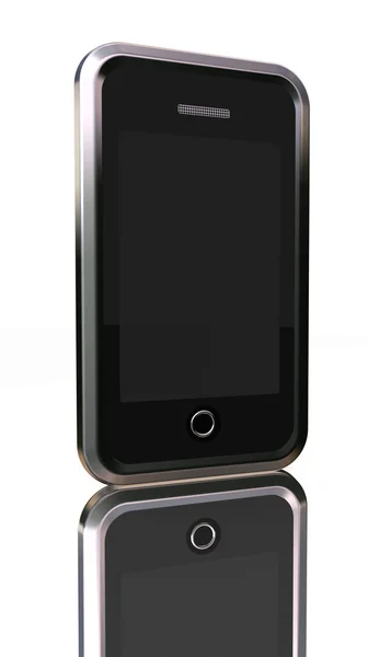 Inteligentny telefon na biały — Zdjęcie stockowe