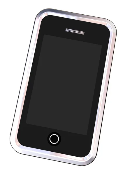 Chrom smartphone - ścieżka — Zdjęcie stockowe