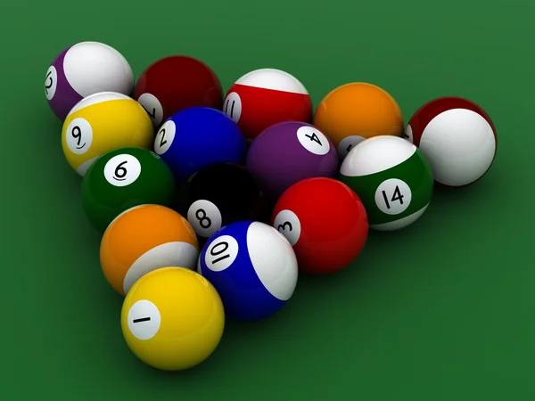 Pool balls hight quality — Stock Photo, Image