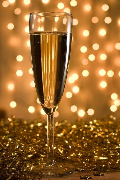 Zlatá champagne. — Stock fotografie