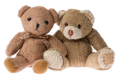 Two Teddy Bears. clipart