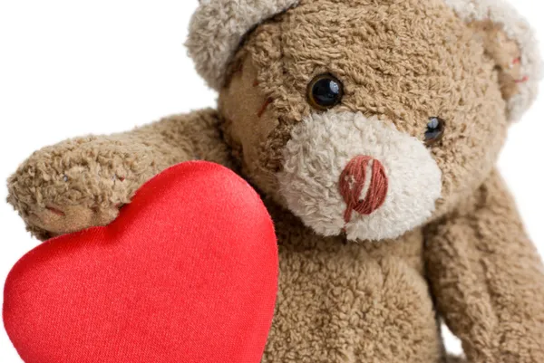 Valentine's Teddy Bear. — Stock Photo, Image